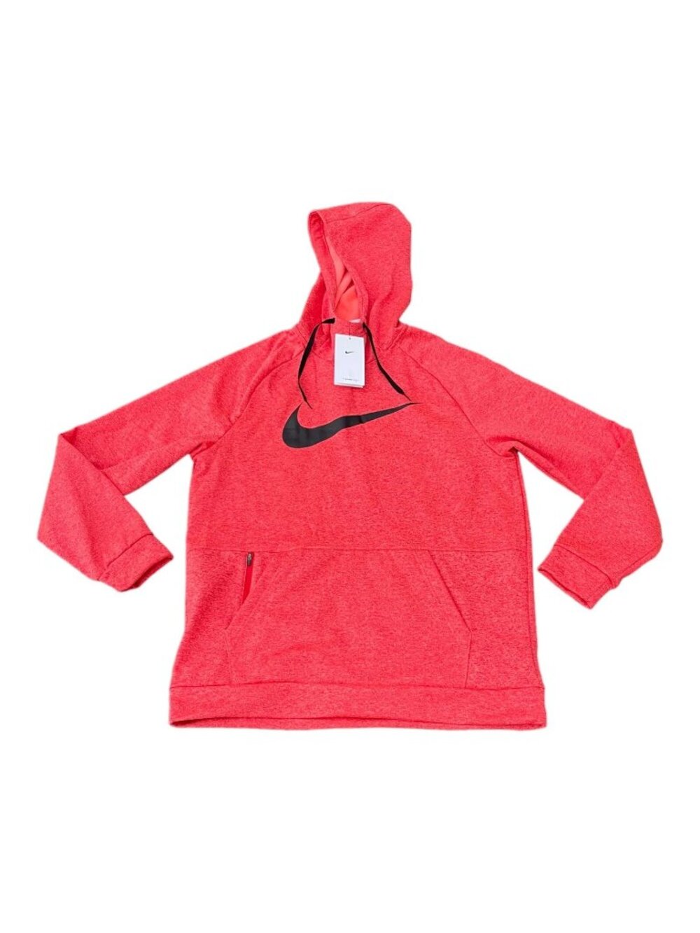 Nike Men's Therma Fit Pullover Training Fleece Hoodie Medium FD5097-657 Red NWT